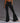 Low Waist Fashion Sports And Leisure Printed Bootcut Trousers